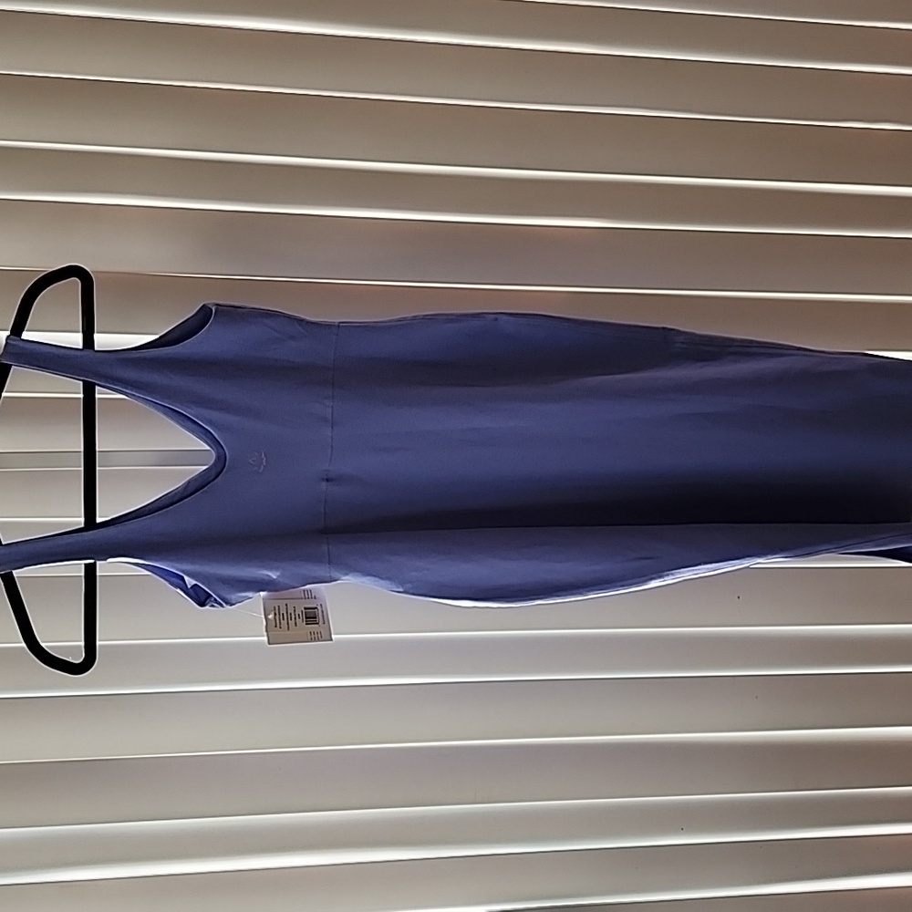 Beyond Yoga Spacedye Inspire Midi Dress In Periwinkle Cloud Heather NWT - Picture 4 of 7